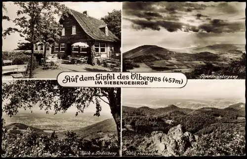 Ansichtskarte Königswinter Gipfel des Ölberges 4 Bild Restaurant 1962