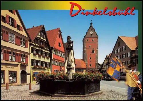 Ansichtskarte Dinkelsbühl Löwenbrunnen. 1999