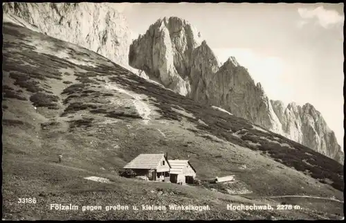 Ansichtskarte Sankt Ilgen Fölzalm gegen großen u. kleinen Winkelkogel. 1964