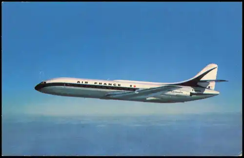 Ansichtskarte  Flugzeug Airplane Avion Caravelle AIR FRANCE 1960