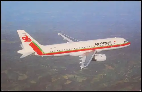Ansichtskarte  Flugzeug Airplane Avion Tap AIR PORTUGAL A320-200 1980