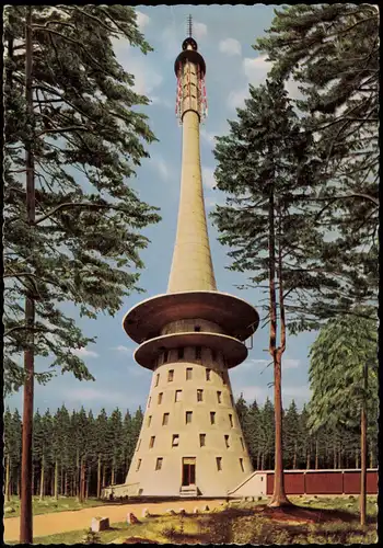 Bischofsgrüner Forst Fernsehturm auf dem Ochsenkopf (1024 m) Fichtelgebirge 1970