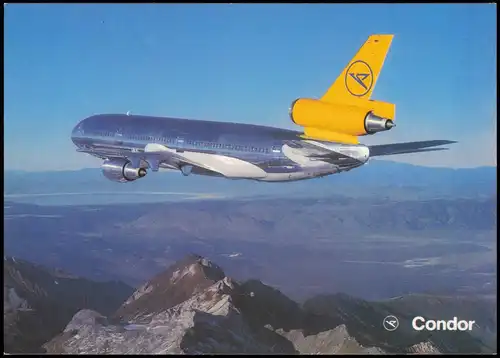 Ansichtskarte  Flugzeug Airplane Avion Condor DC 10-30 1975