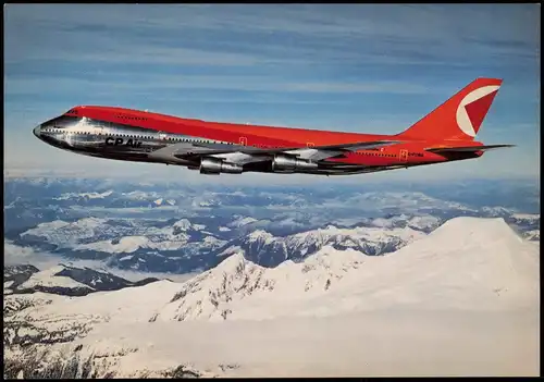 Ansichtskarte  Flugzeug Airplane Avion Boeing 747 CP Air Airways 1975