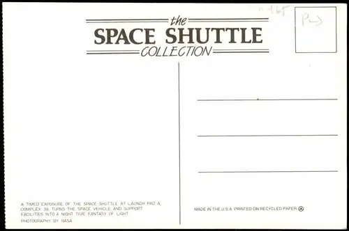 Ansichtskarte  SPACE SHUTTLE an der Startrampe Flugwesen - Raumfahrt 1980