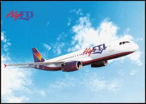 Ansichtskarte  Flugzeug Airplane Avion FTI Ferienflieger 2000