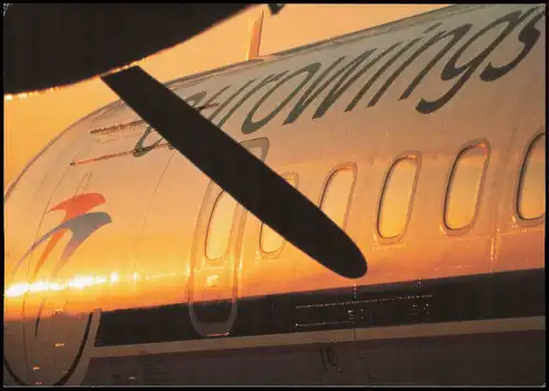 Ansichtskarte  Flugzeug Airplane Avion Eurowings Luftverkehrs AG ATR 42 1990