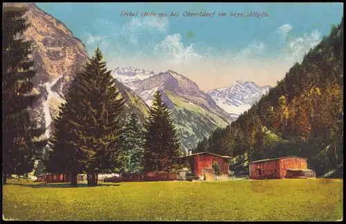 Ansichtskarte Oberstdorf (Allgäu) Umland-Ansicht Oytal im bayr. Allgäu 1910