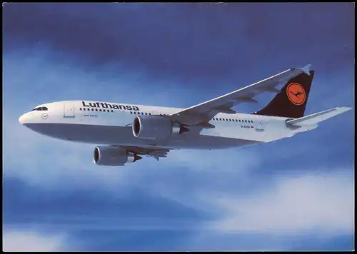 Ansichtskarte  Flugzeug Airplane Avion Lufthansa Airbus A310-300 1996