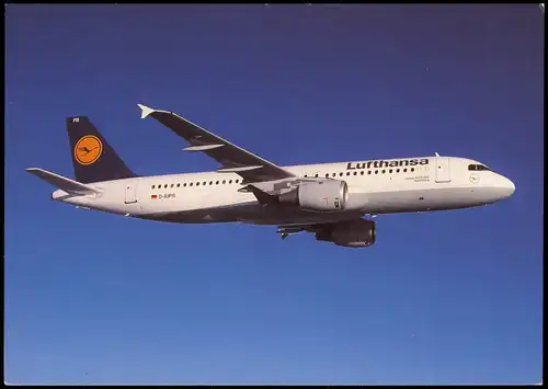 Ansichtskarte  Flugzeug Airplane Avion Lufthansa Airbus A320-200 1996