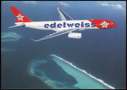 Flugzeug Airplane Avion AIRBUS A330-243 Edelweiss Air Schweiz 2000