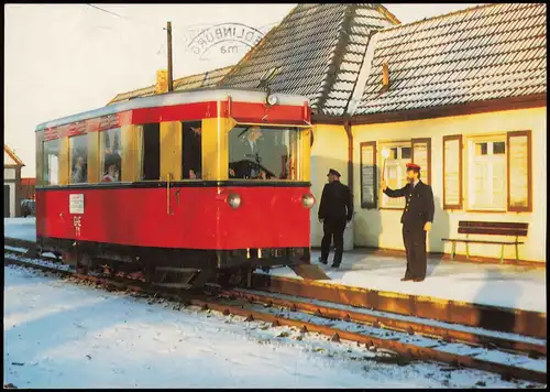 Ansichtskarte Wernigerode Triebwagen GHE TI Bahnhof 1993