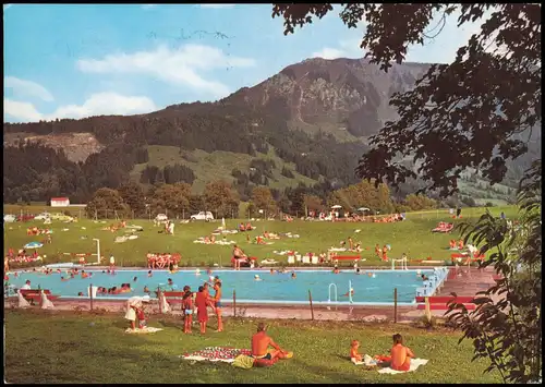 Ansichtskarte Rettenberg Schwimmbad 1972