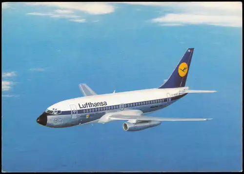 Ansichtskarte  Flugzeug Airplane Avion Lufthansa B737 Boeing City Jet 1983