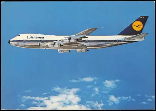 Ansichtskarte  Flugzeug Airplane Avion Boeing Jet 747 Lufthansa 1978