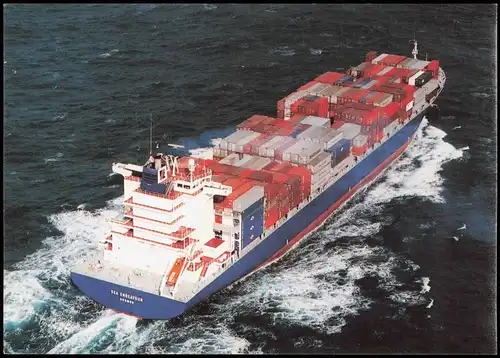Schiffe Hochsee Containerschiff MS London Senator Chartername Sea Endeavour 1988