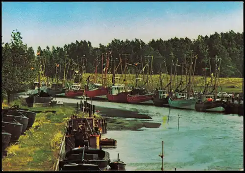 Ansichtskarte Friedrichskoog Fischereihafen 1974