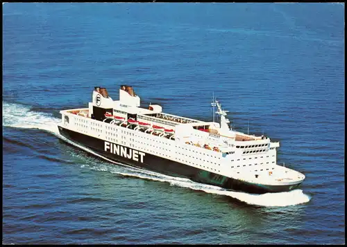 Schiff Fähren Luftbild Fährdienst Travemünde-Helsinkil FINNJET 1978