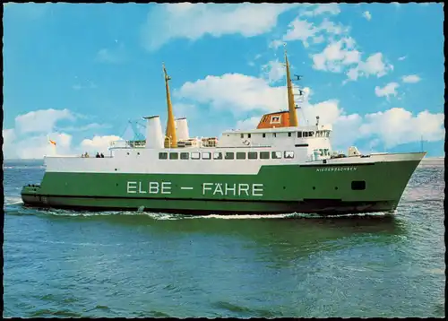 Schiffe Schifffahrt Fähren ELBEFÄHRE CUXHAVEN - BRUNSBÜTTEL 1981