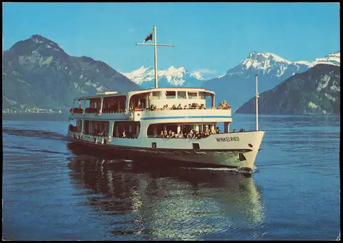 Ansichtskarte Luzern Lucerna Vierwaldstättersee, Schiff Winkelried 1986