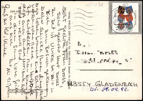 Segelschiff Segelschulschiff GORCH FOCK u. Schulschiff DEUTSCHLAND 1992