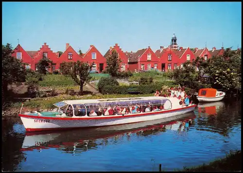 Friedrichstadt (Eider) Fahrgast-Schiff SEEROSE der Grachtenrundfahrten   1980