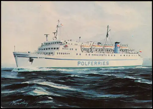Kolberg Kołobrzeg POLSKA ZEGLUGA BALTYCKA-KOŁOBRZEG POLFERRIES 1978