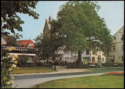 Ansichtskarte Bad Laer Strassen Partie Am Paulbrink mit Sparkasse 1975