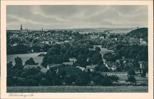 Ansichtskarte Waldenburg (Sachsen) Panorama Blick 1928