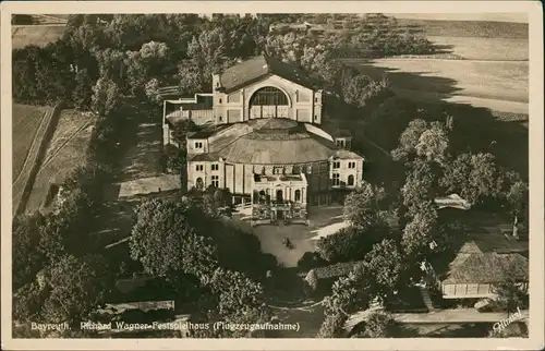 Ansichtskarte Bayreuth Luftbild Richard-Wagner-Festspielhaus 1935