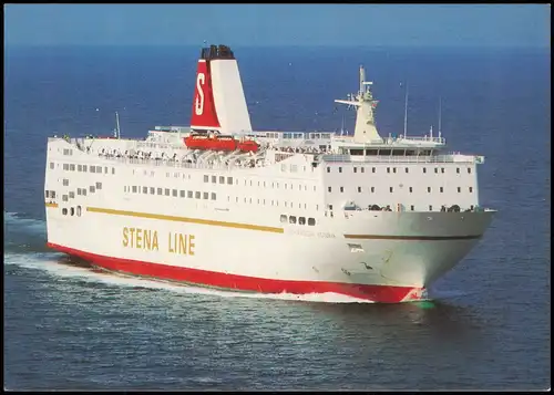 Ansichtskarte  Schiffsfoto Schiff der Stena Line Linie Göteborg Kiel 1980