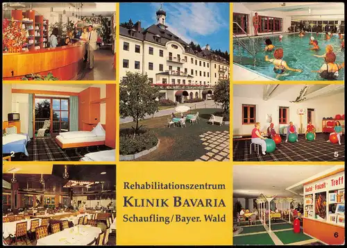 Ansichtskarte Schaufling Rehabilitationszentrum Mehrbild 1986