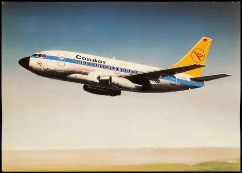 Ansichtskarte  Flugzeug Airplane Avion Condor City-Jet Boeing 737-130 1982