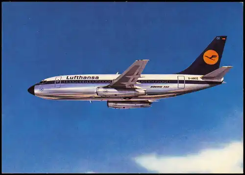 Ansichtskarte  Flugzeug Airplane Avion Boeing 737 City Jet Lufthansa 1987