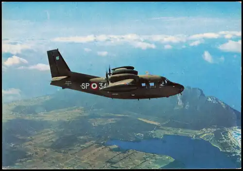 Ansichtskarte  Flugzeug Airplane Avion Militärflugzeug Italien im Flug 1999