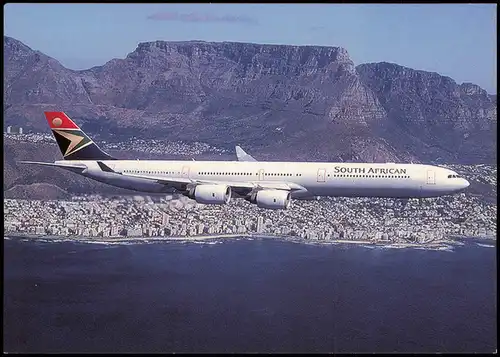 Flugzeug Airplane Avion South African Airways Airbus A340-600 1990