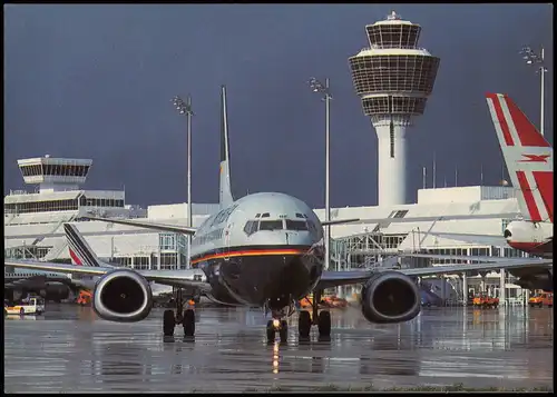 München Flughafen (Airport) Terminal Flugzeuge u.a.Boeing 737 2000