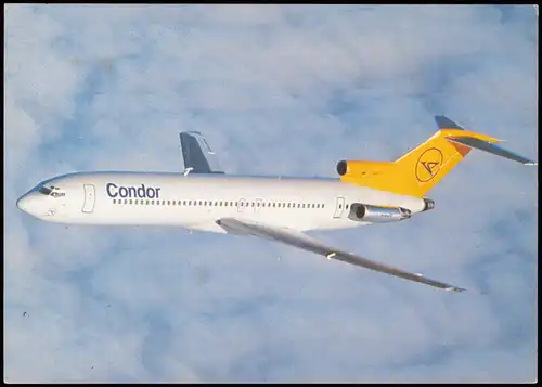 Ansichtskarte  Flugzeug Airplane Avion Condor Europa-Jet Boeing 727-200 1990