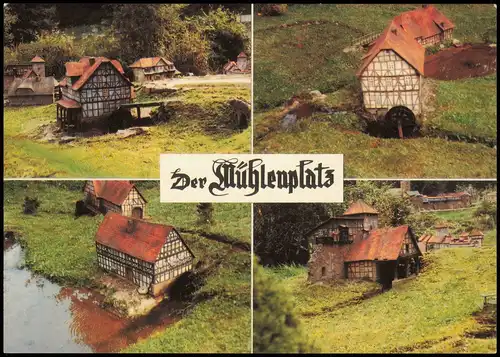 Gieselwerder-Wesertal Freilichtausstellung Mühlenplatz 4 Bild Wassermühlen 1978
