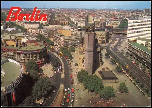 Charlottenburg-Berlin Kaiser-Wilhelm-Gedächtniskirche u. Breitscheidplatz 2000