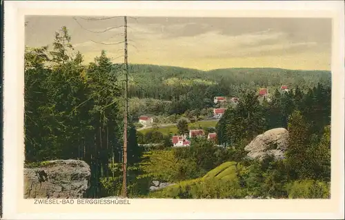 Ansichtskarte Zwiesel-Bad Gottleuba-Berggießhübel Blick vom Berg 1928