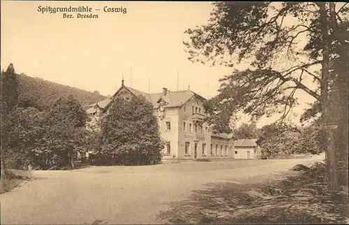 Ansichtskarte Coswig (Sachsen) Spitzgrundmühle 1928