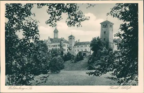 Ansichtskarte Waldenburg (Sachsen) Fürstliches Schloss 1928