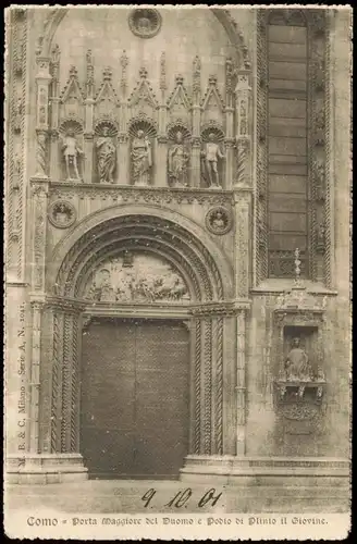 Como Porta Maggiore del Duomo e Podio di Plinio il Giovine. 1901