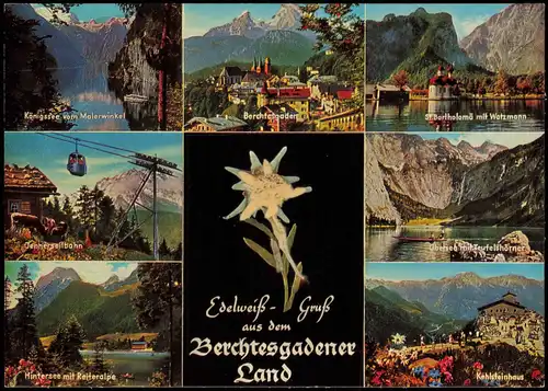 Ansichtskarte Schönau am Königssee Umlandansichten - Edelweiss 1987