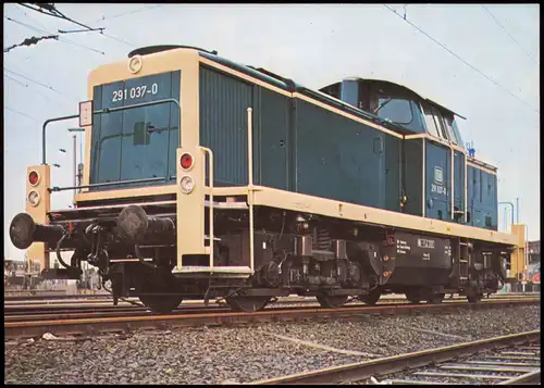 Ansichtskarte  Verkehr/KFZ - Eisenbahn Baureihe V 291, Diesellokomotive 1988