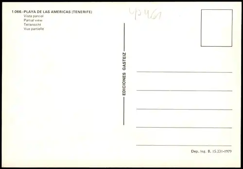 Postales .Teneriffa PLAYA DE LAS AMERICAS (TENERIFE) 1970