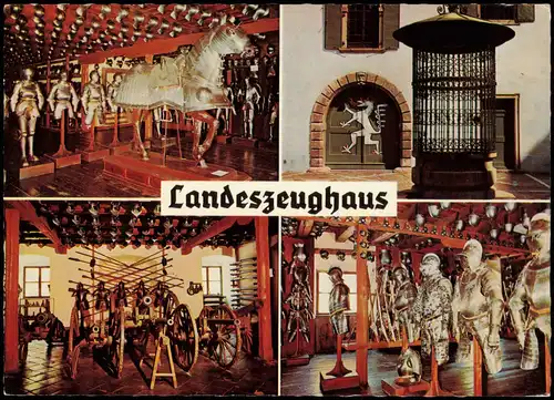 Ansichtskarte Graz Mehrbildkarte 4 Ansichten Landeszeughaus Graz 1970