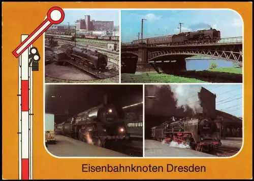 Eisenbahn Dresden Bahnbetriebswerk DD-Altstadt, Elbbrücke, Hauptbahnhof 1986