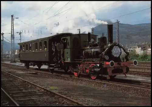 Sonderzug Lokomotive BERG im Bahnhof Neustadt an der Weinstrasse 1983